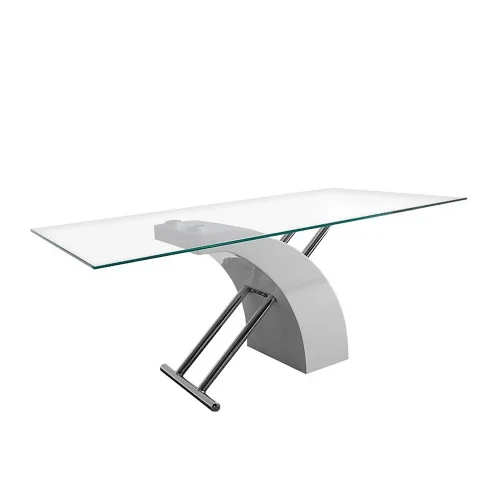 TABLE BASSE CLARITY TRANSPARENT/BLANCHE TABLE BASSE CLARITY TRANSPARENT/BLANCHE
