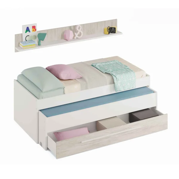 ENSEMBLE ADOLESCENT AVEC ARMOIRE ET BUREAU ELKIN