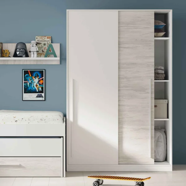 ENSEMBLE ADOLESCENT AVEC ARMOIRE ET BUREAU ELKIN