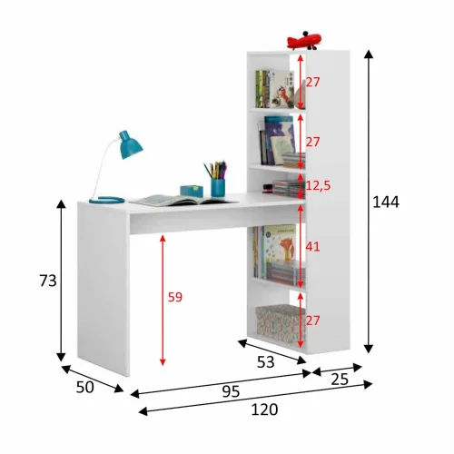 ENSEMBLE ADOLESCENT AVEC ARMOIRE ET BUREAU ELKIN
