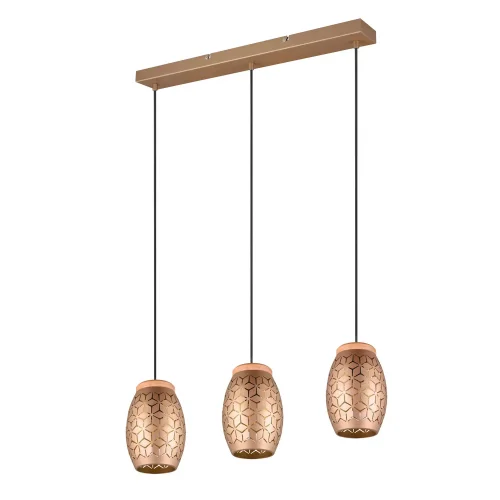 SUSPENSION 3 LUMIÈRES EN MÉTAL COFFEE E27 BIRKITA SUSPENSION 3 LUMIÈRES EN MÉTAL COFFEE E27 BIRKITA