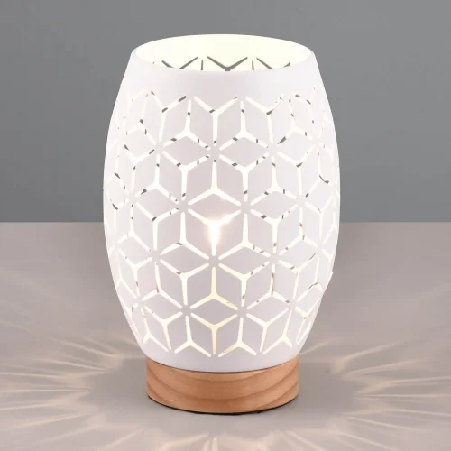 LAMPE DE TABLE 1 LUMIÈRE MÉTAL BLANC E27 BIRKITA LAMPE DE TABLE 1 LUMIÈRE MÉTAL BLANC E27 BIRKITA