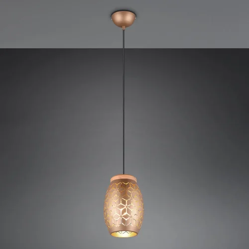 SUSPENSION 1 LUMIÈRE MÉTAL CAFÉ E27 BIRKITA