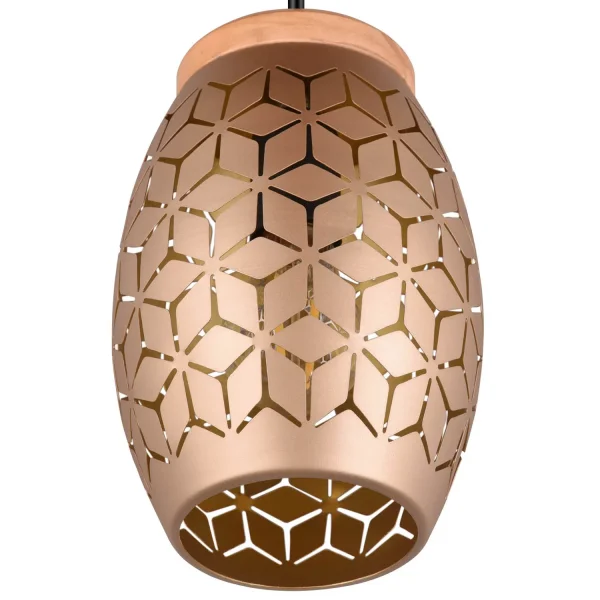 SUSPENSION 1 LUMIÈRE MÉTAL CAFÉ E27 BIRKITA