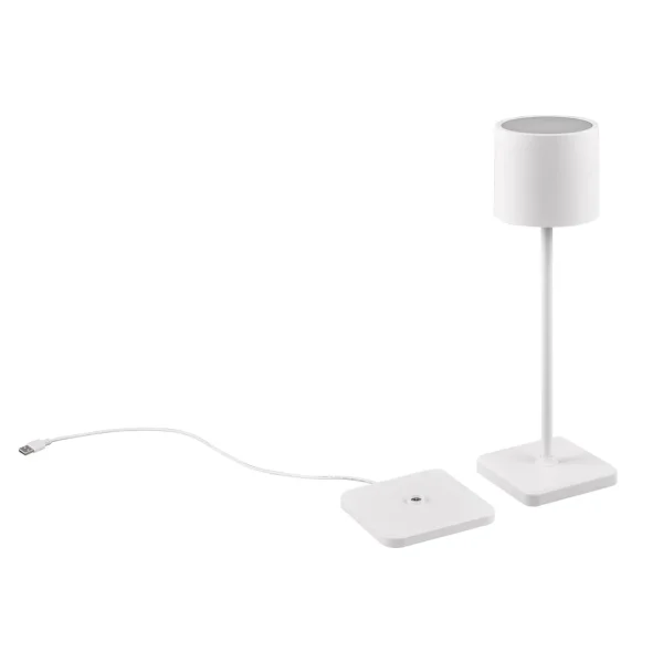 LAMPE DE TABLE EXTÉRIEURE LED 1,5 W RÉGLABLE IP54 BLANCHE FRISCO