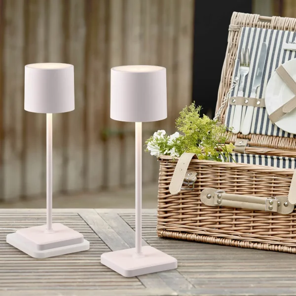 LAMPE DE TABLE EXTÉRIEURE LED 1,5 W RÉGLABLE IP54 BLANCHE FRISCO