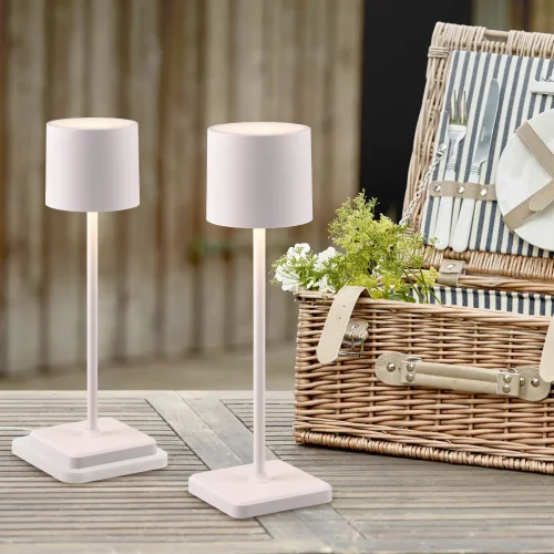 LAMPE DE TABLE EXTÉRIEURE LED 1,5 W RÉGLABLE IP54 BLANCHE FRISCO