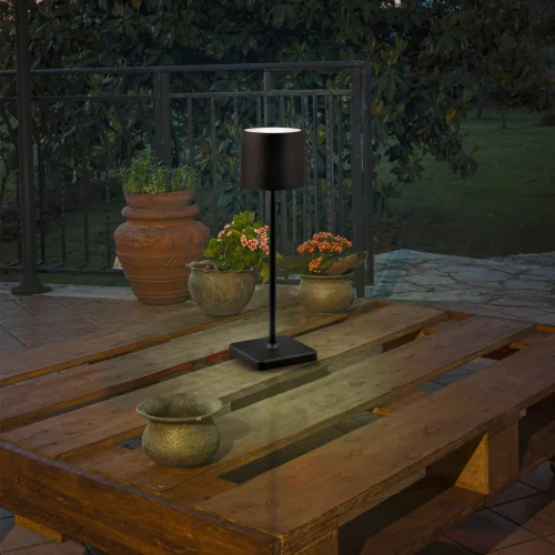 LAMPE DE TABLE EXTÉRIEURE LED 1,5 W RÉGLABLE IP54 NOIRE FRISCO
