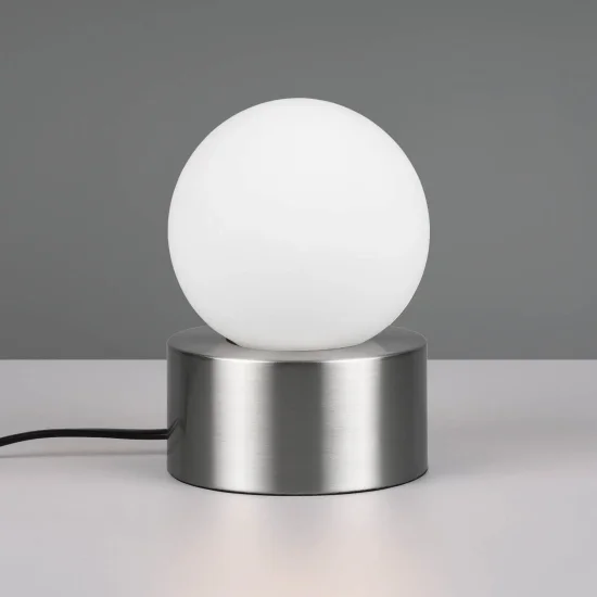 LAMPE DE TABLE TACTILE NICKEL MAT E14 HESPERIA 2