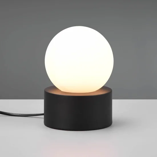 LAMPE DE TABLE TACTILE NOIRE E14 HESPERIA 2