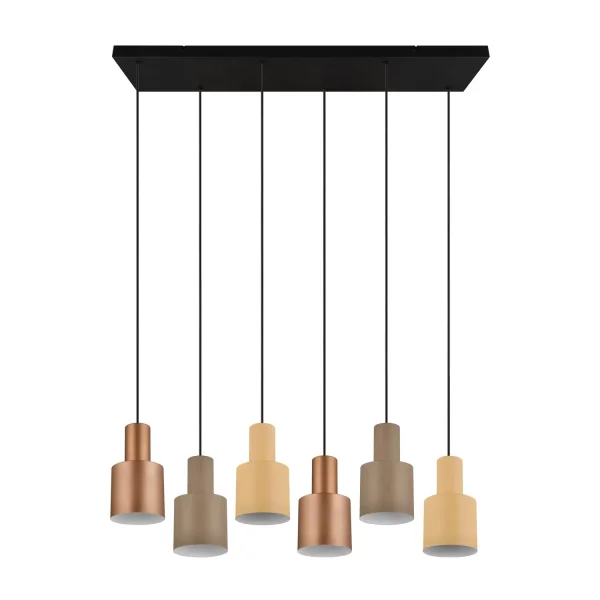 SUSPENSION DE PLAFOND 6 LUMIÈRES E27 AQUILES