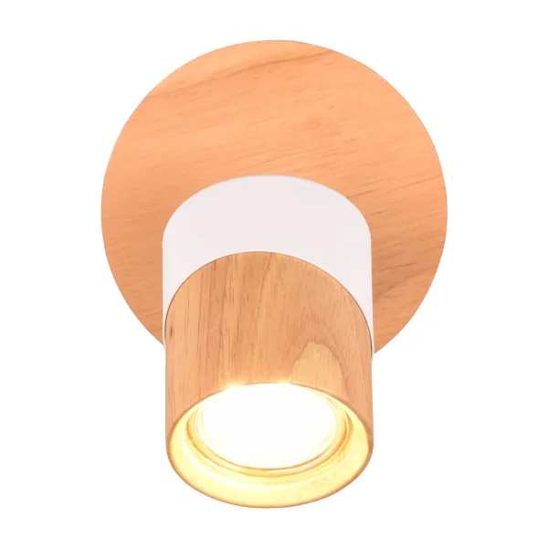 SPOT DE PLAFOND/MUR 1 LUMIÈRE GU10 BLANC AMARU