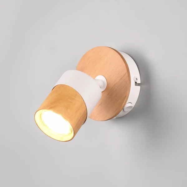 SPOT DE PLAFOND/MUR 1 LUMIÈRE GU10 BLANC AMARU