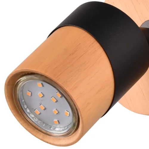 SPOT DE PLAFOND/MUR 1 LUMIÈRE GU10 NOIR AMARU