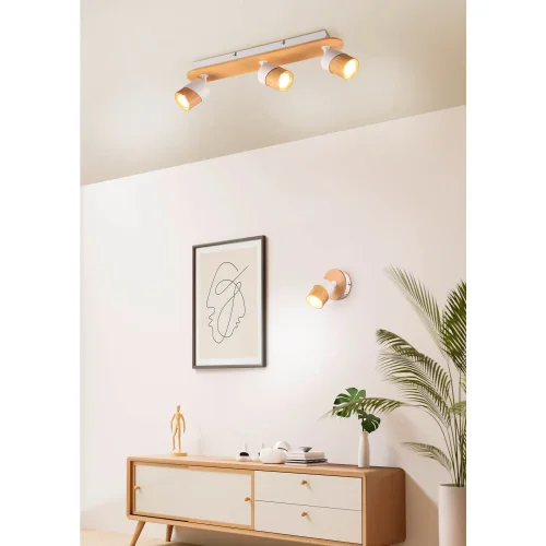 SPOT DE PLAFOND 3 LUMIÈRES GU10 BLANC AMARU