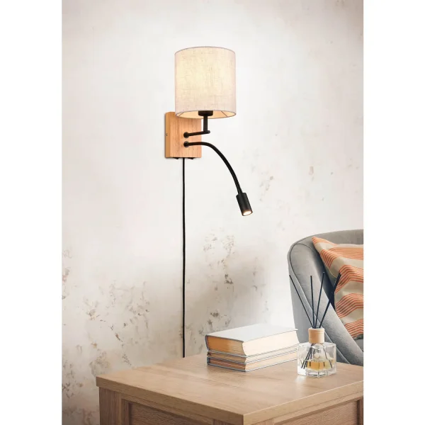 APPLIQUE MURAL FLEXO E27 ÉCRAN CYLINDRIQUE MARISOL