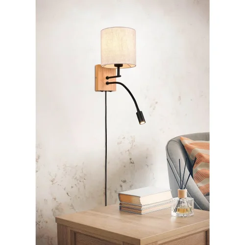 APPLIQUE MURAL FLEXO E27 ÉCRAN CYLINDRIQUE MARISOL