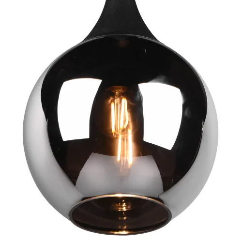 SUSPENSION 3 LUMIÈRES COULEUR ACIER CHROMÉ E14 LESLIE