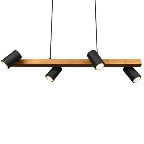 SUSPENSION DE 4 LUMIÈRES GU10 NOIR GRAFTON