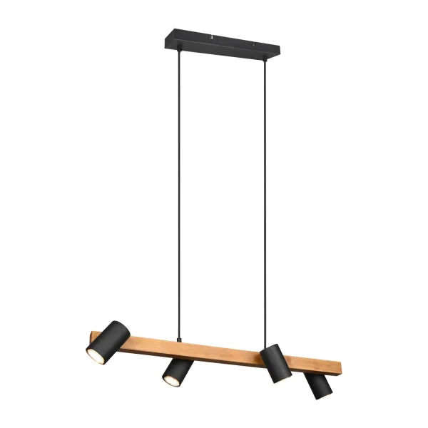 SUSPENSION DE 4 LUMIÈRES GU10 NOIR GRAFTON