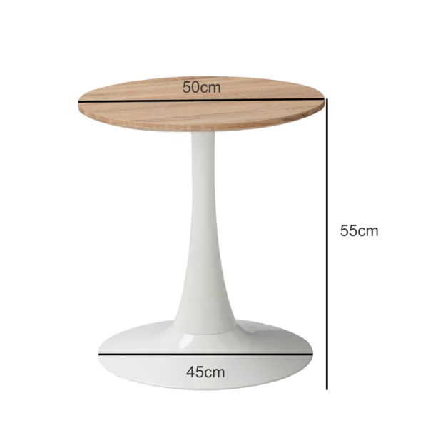 Table d'Angle San Antoni Ø50 cm Blanche | Lúzete Table d'Angle San Antoni Ø50 cm Blanche | Lúzete