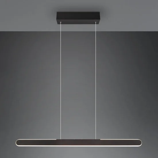 SUSPENSION LED 28W 2700-6500K NOIR HELENA 2