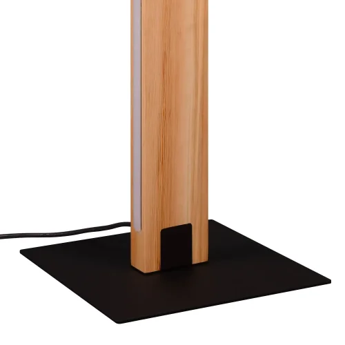 LAMPADAIRE E27 BASE EN BOIS AVEC LED 10W ROXANA