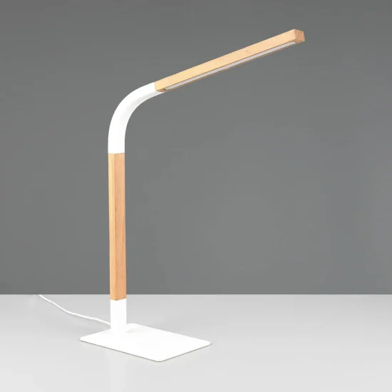 LAMPE DE TABLE LED 7W 3000K MÉTAL BLANC NELSON 2