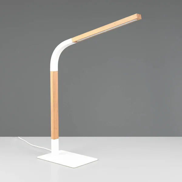 LAMPE DE TABLE LED 7W 3000K MÉTAL BLANC NELSON LAMPE DE TABLE LED 7W 3000K MÉTAL BLANC NELSON