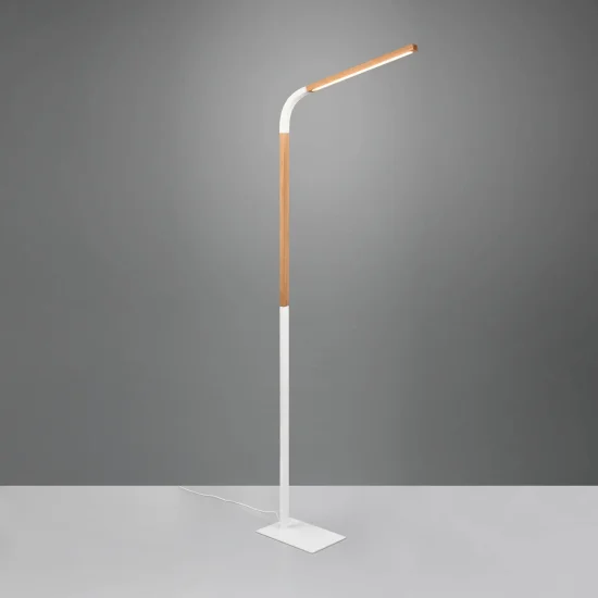 LAMPADAIRE LED 11W 3000K MÉTAL BLANC NELSON