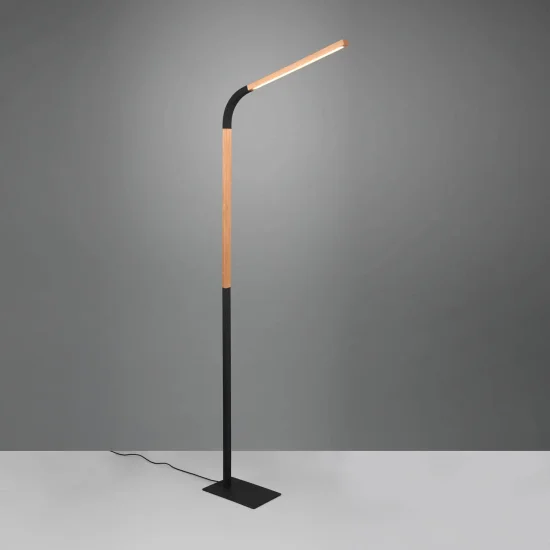 LAMPADAIRE LED 11W 3000K MÉTAL NOIR NELSON 2