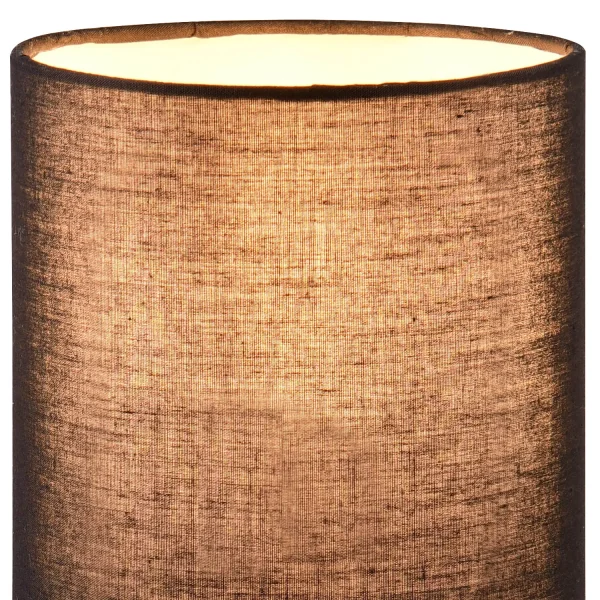 LAMPE DE TABLE BASE EN VERRE AMBRE E27 ELISEO