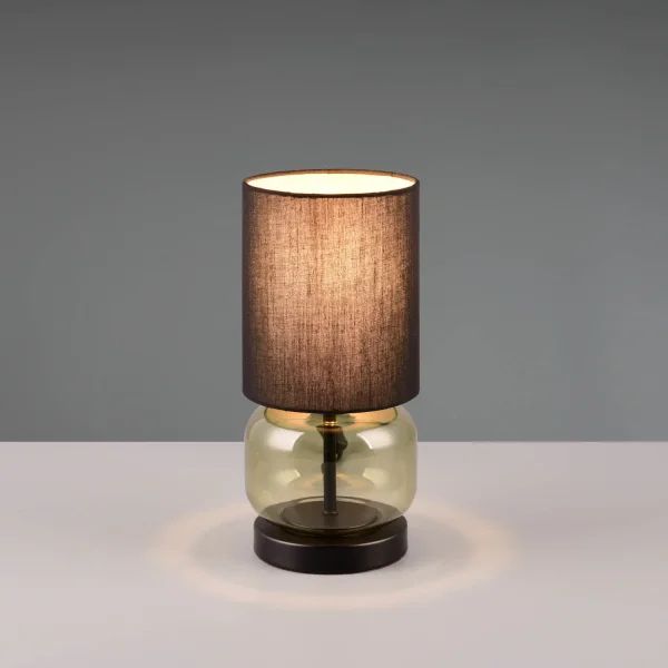 LAMPE DE TABLE BASE EN VERRE VERT E27 ELISEO LAMPE DE TABLE BASE EN VERRE VERT E27 ELISEO