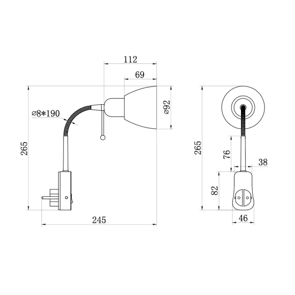 SPOT FLEXIBLE MÉTAL NOIR E14 LIAM SPOT FLEXIBLE MÉTAL NOIR E14 LIAM