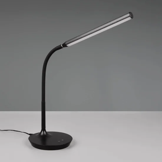 LAMPE DE TABLE LED TACTILE 5W RÉGLABLE NOIR TANNER 2
