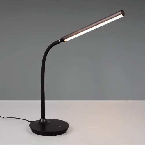 LAMPE DE TABLE LED TACTILE 5W RÉGLABLE NOIR TANNER
