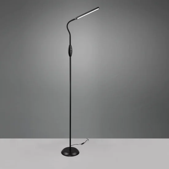 LAMPADAIRE LED TACTILE 5W RÉGLABLE NOIR TANNER 2