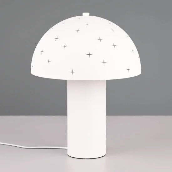 Lampe de Table Métal Blanc E14 Niscalo| Lúzete 2