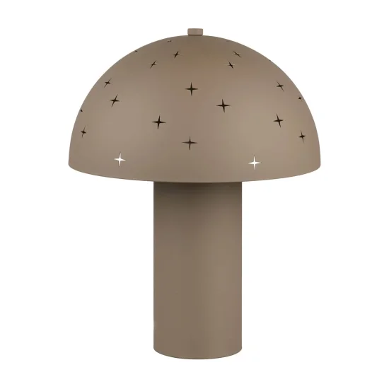 LAMPE DE TABLE EN MÉTAL GRIS BRUN E14 NISCALO 2