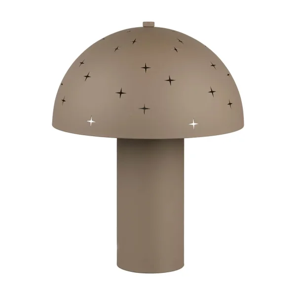 LAMPE DE TABLE EN MÉTAL GRIS BRUN E14 NISCALO