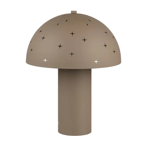 LAMPE DE TABLE EN MÉTAL GRIS BRUN E14 NISCALO