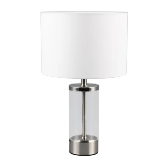 LAMPE DE TABLE MÉTAL NICKEL MAT E14 GLADYS 2
