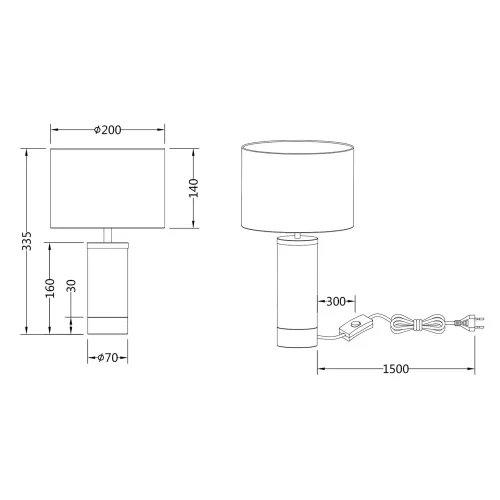 LAMPE DE TABLE MÉTAL NOIR E14 GLADYS LAMPE DE TABLE MÉTAL NOIR E14 GLADYS