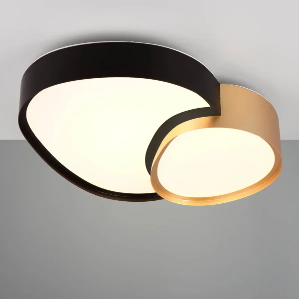 PLAFONNIER LED 21W 2700-6500K NOIR-OR RUBY