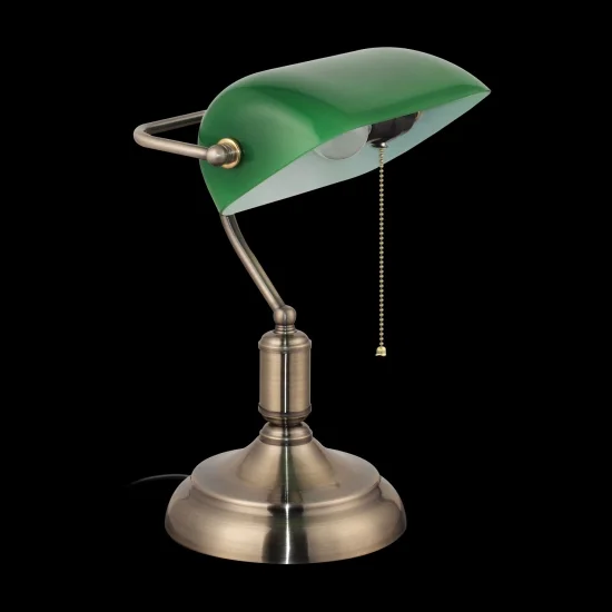 CRISTAL VERT DE LAMPE DE TABLE 2