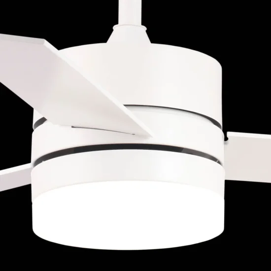 VENTILATEUR DE PLAFOND AVEC LUMIÈRE LED RÉGLABLE 17W BLANC NEW LORENZO 2