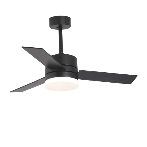 VENTILADOR DE TECHO CON LUZ LED 17W REGULABLE NEGRO NEW LORENZO