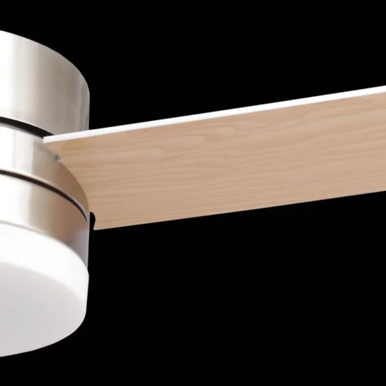 Ventilateur de Plafond Avec Lumière Led 17W Dimmable Nickel New Lorenzo |Lúzete 2