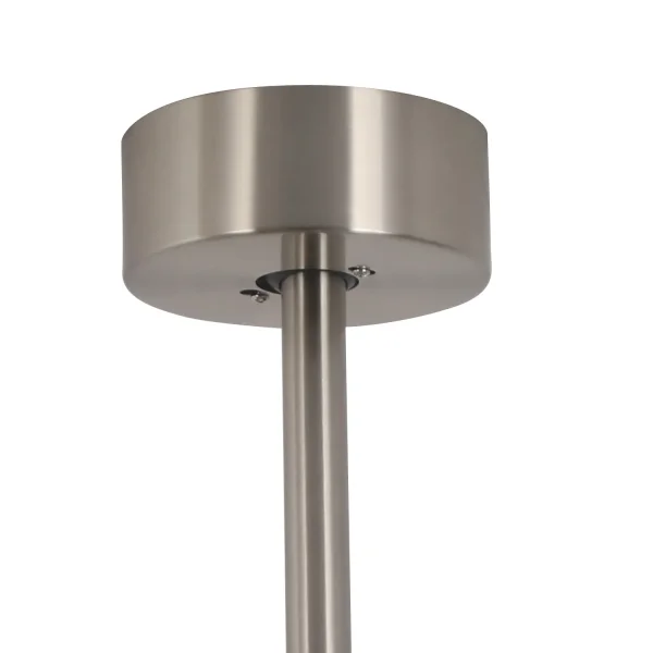 Ventilateur de Plafond Avec Lumière Led 17W Dimmable Nickel New Lorenzo |briller