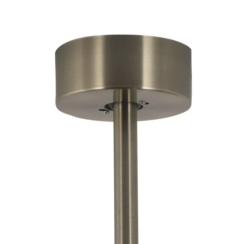 Ventilateur de plafond avec éclairage LED 17 W à intensité variable, finition cuir, modèle New Lorenzo | Lúzete